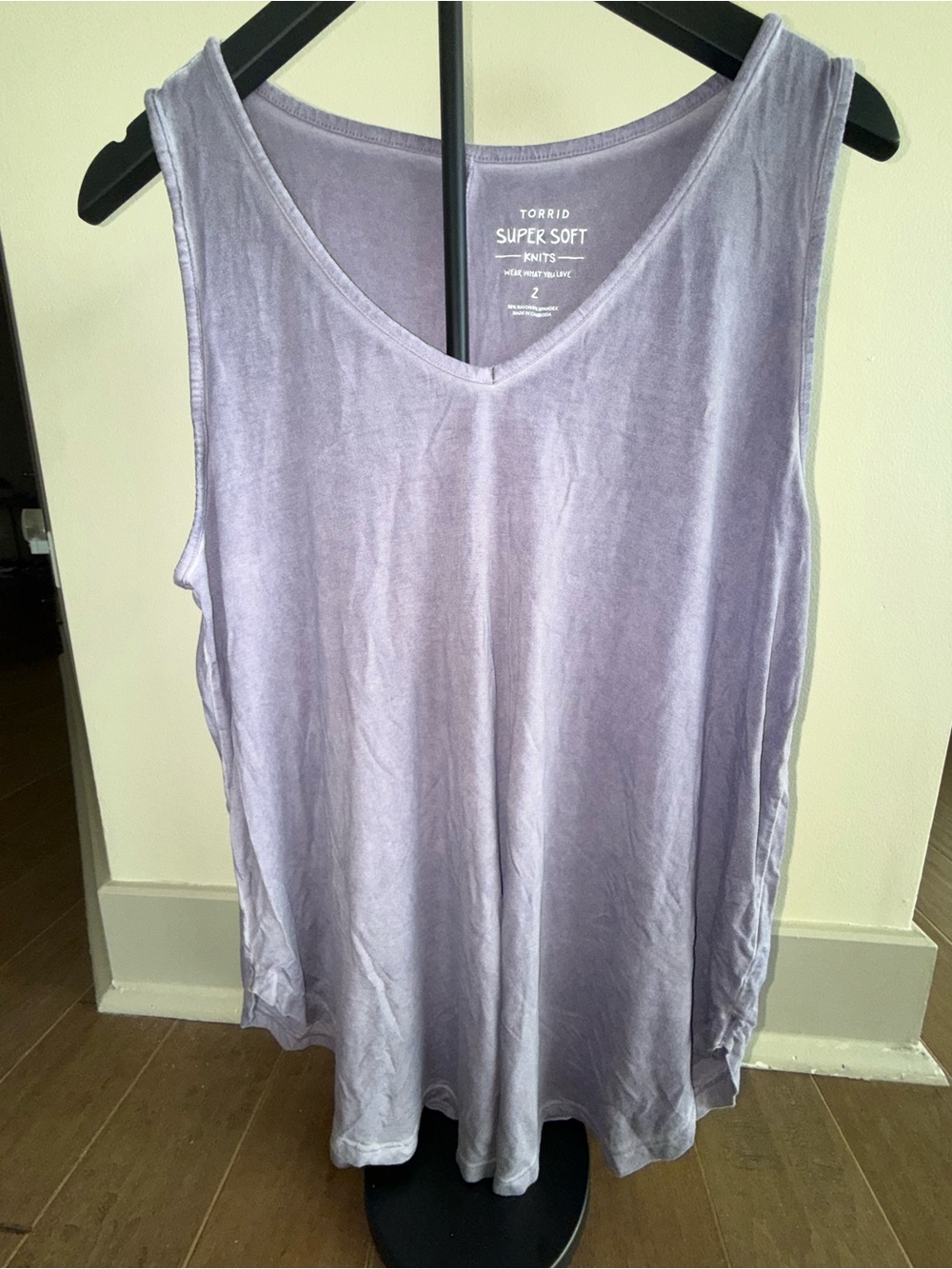 torrid Lavender V-Neck Super Soft Tank